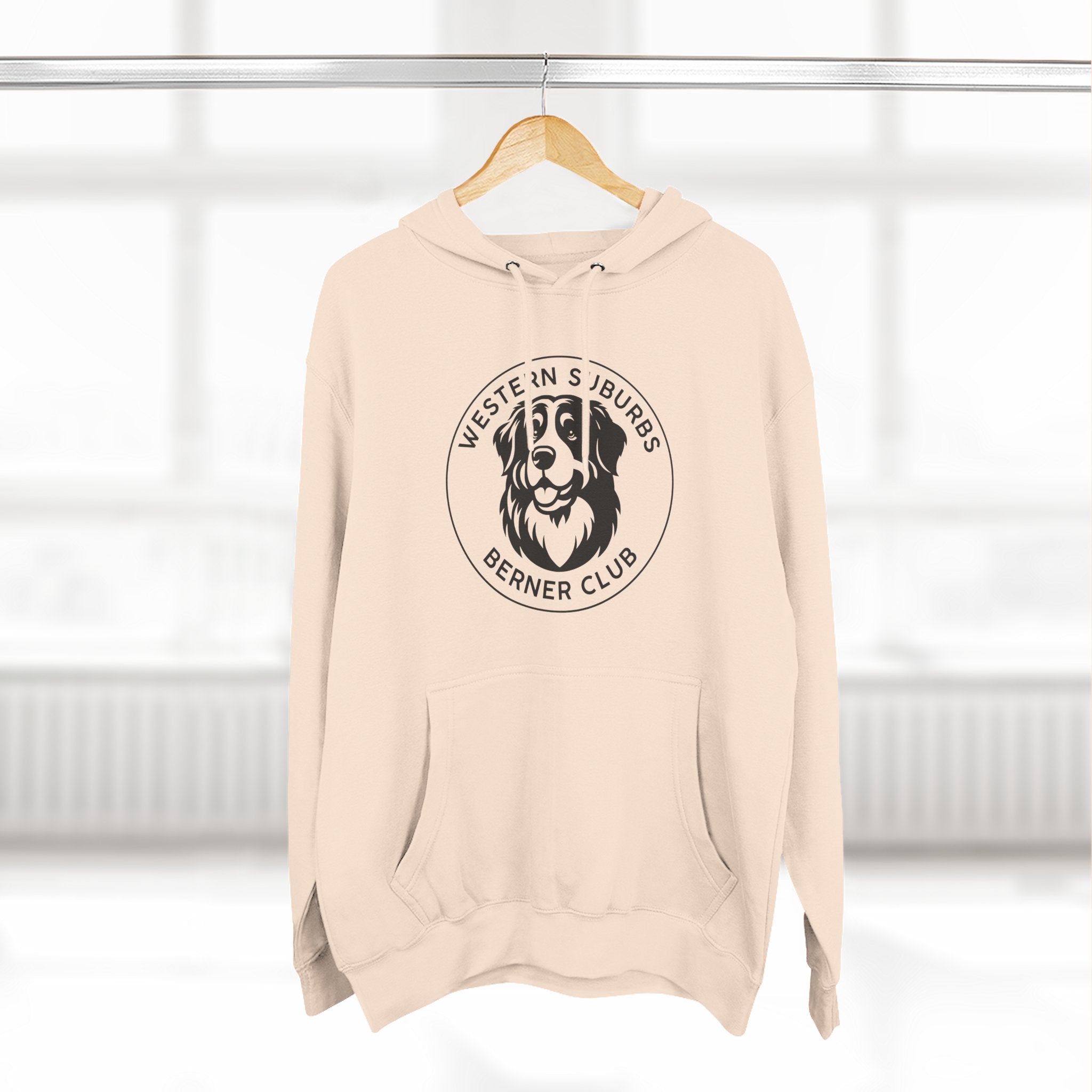 Western Suburbs Berner Club Logo - Unisex Three-Panel Fleece Hoodie