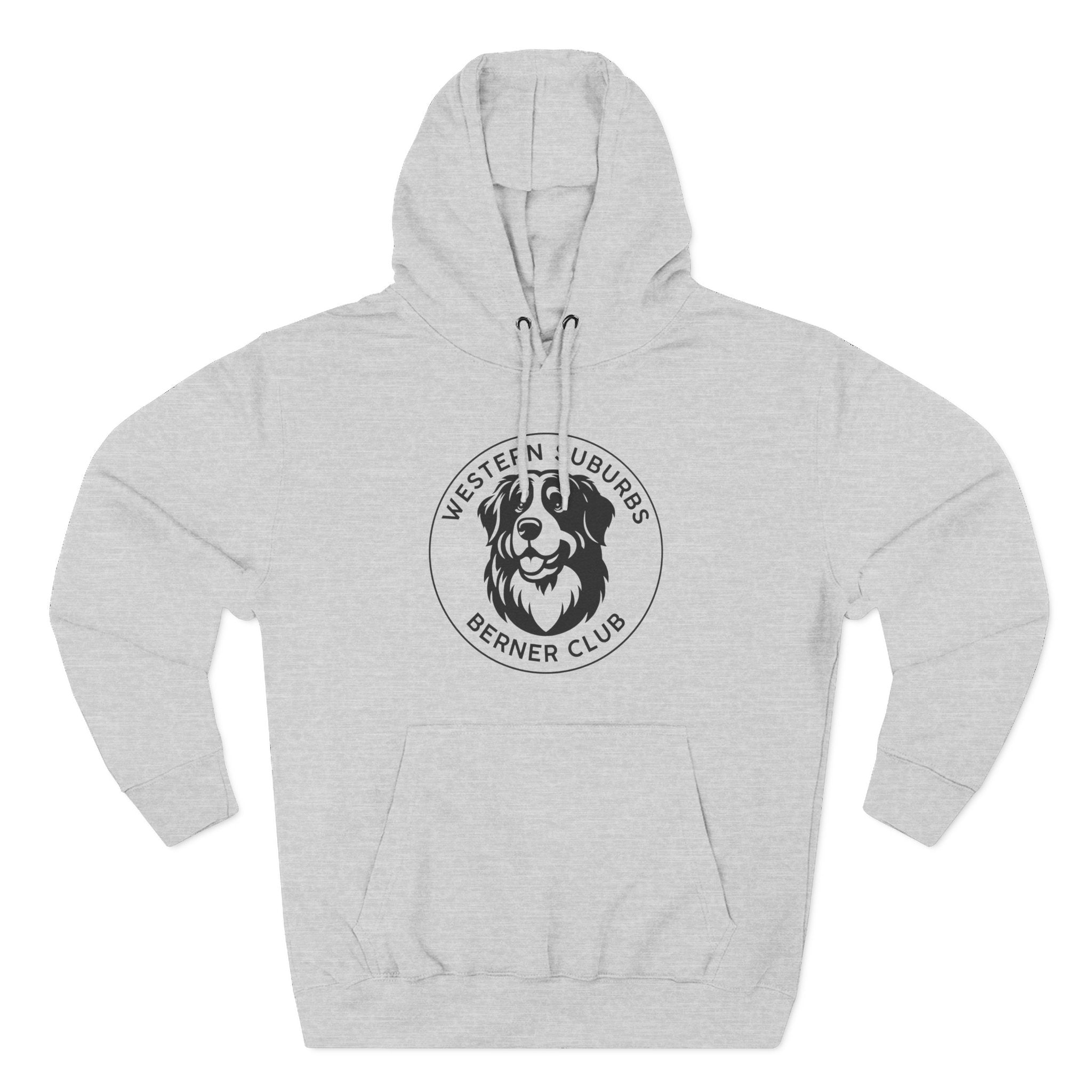 Western Suburbs Berner Club Logo - Unisex Three-Panel Fleece Hoodie