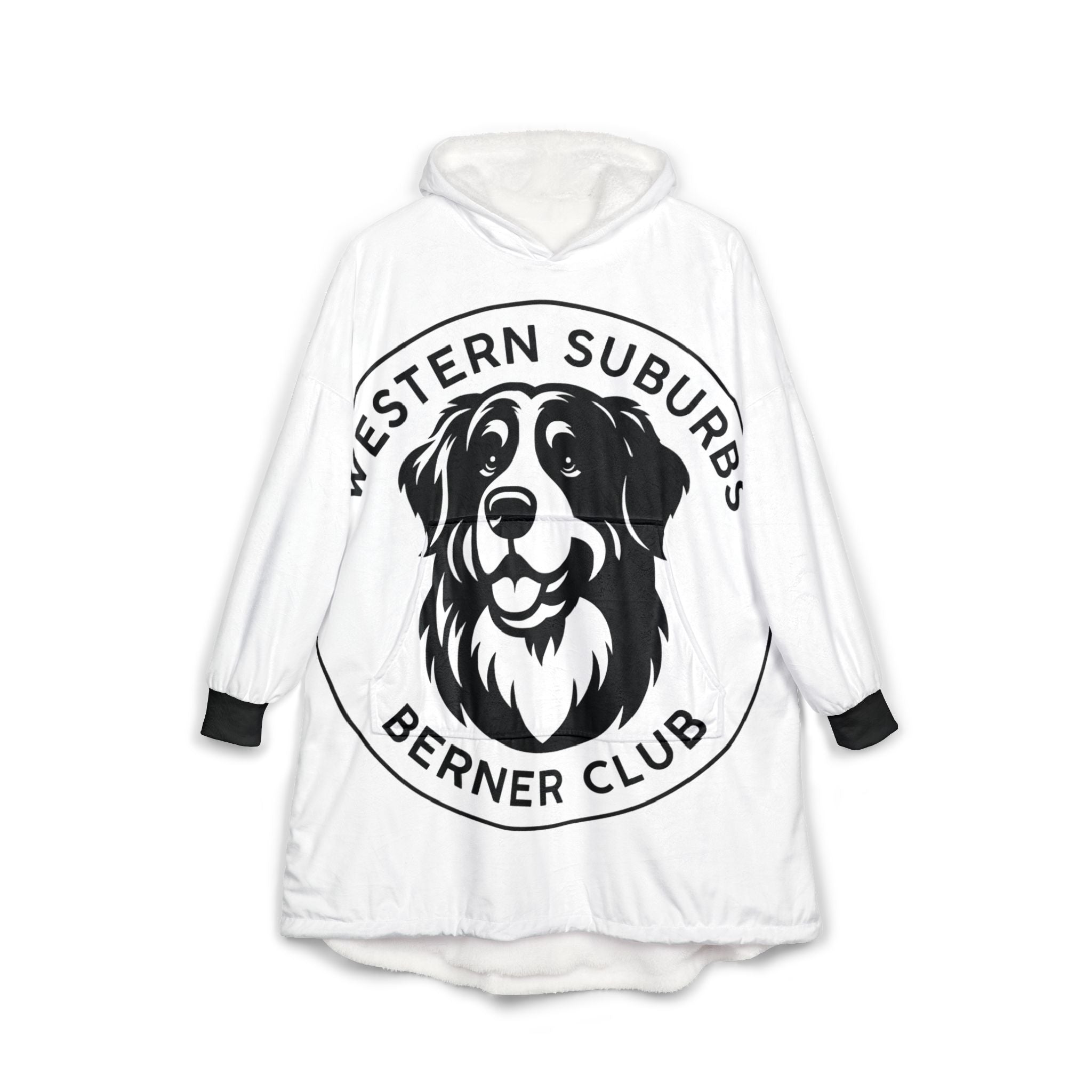 Western Suburbs Berner Club Logo - Unisex Hooded Blanket