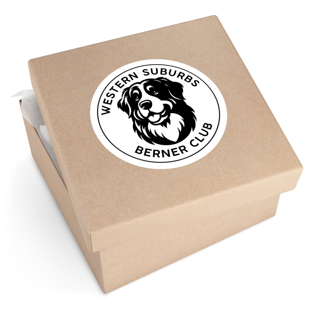 Western Suburbs Berner Club Logo - Indoor/Outdoor Round Sticker