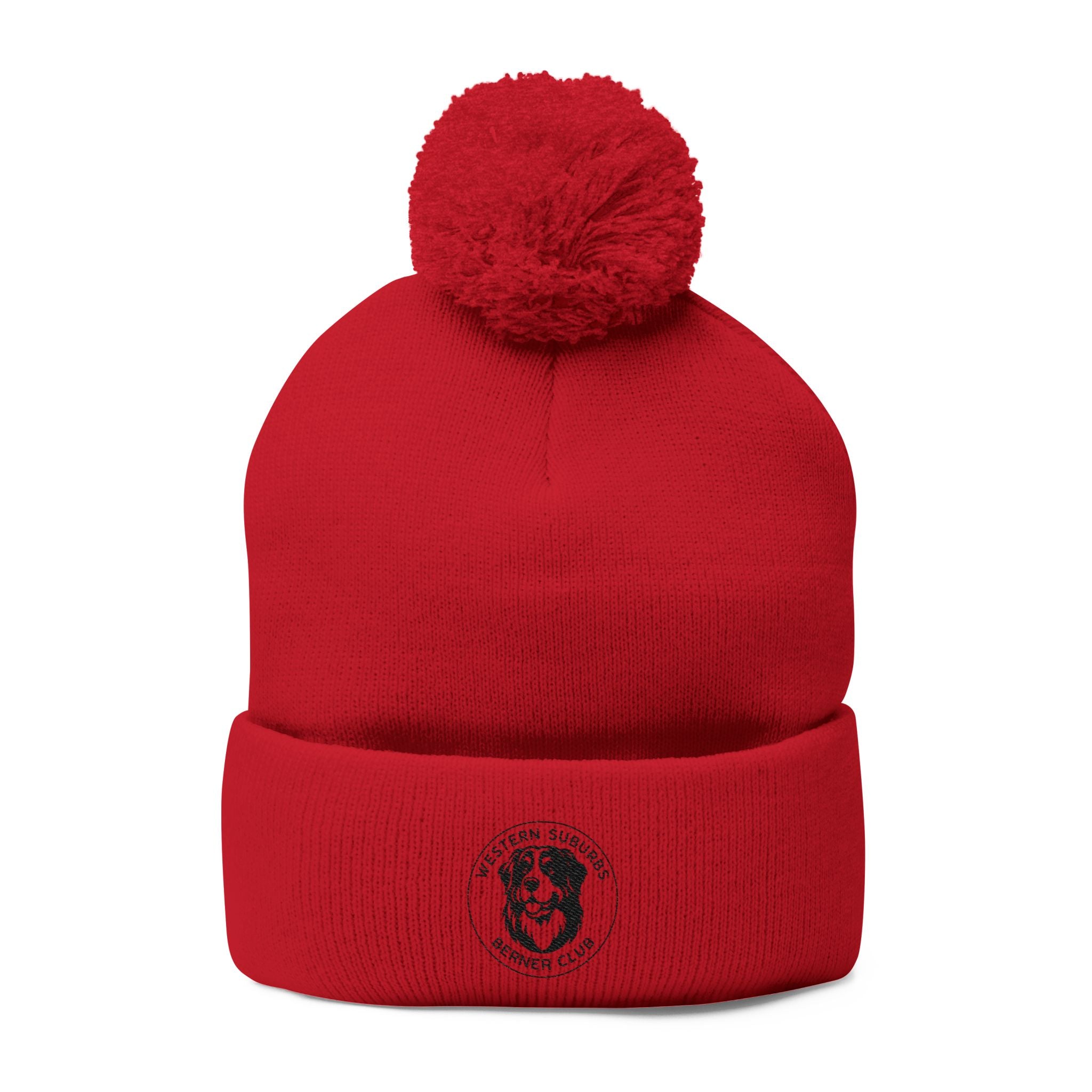 Western Suburbs Berner Club Logo - Embroidered Pom-Pom Knit Beanie