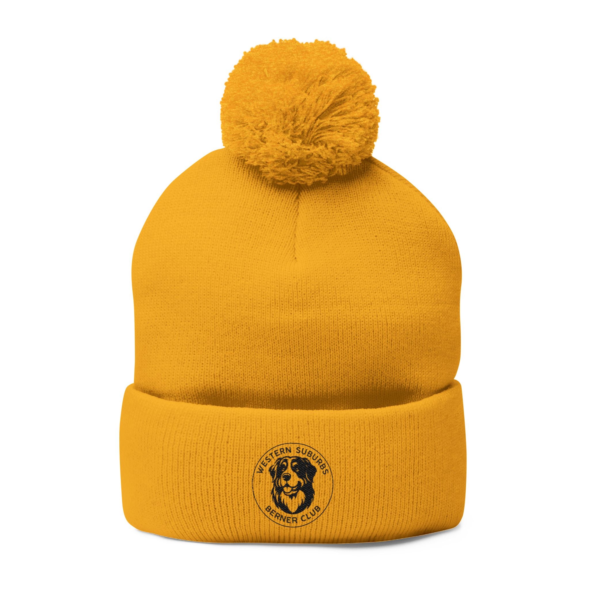 Western Suburbs Berner Club Logo - Embroidered Pom-Pom Knit Beanie