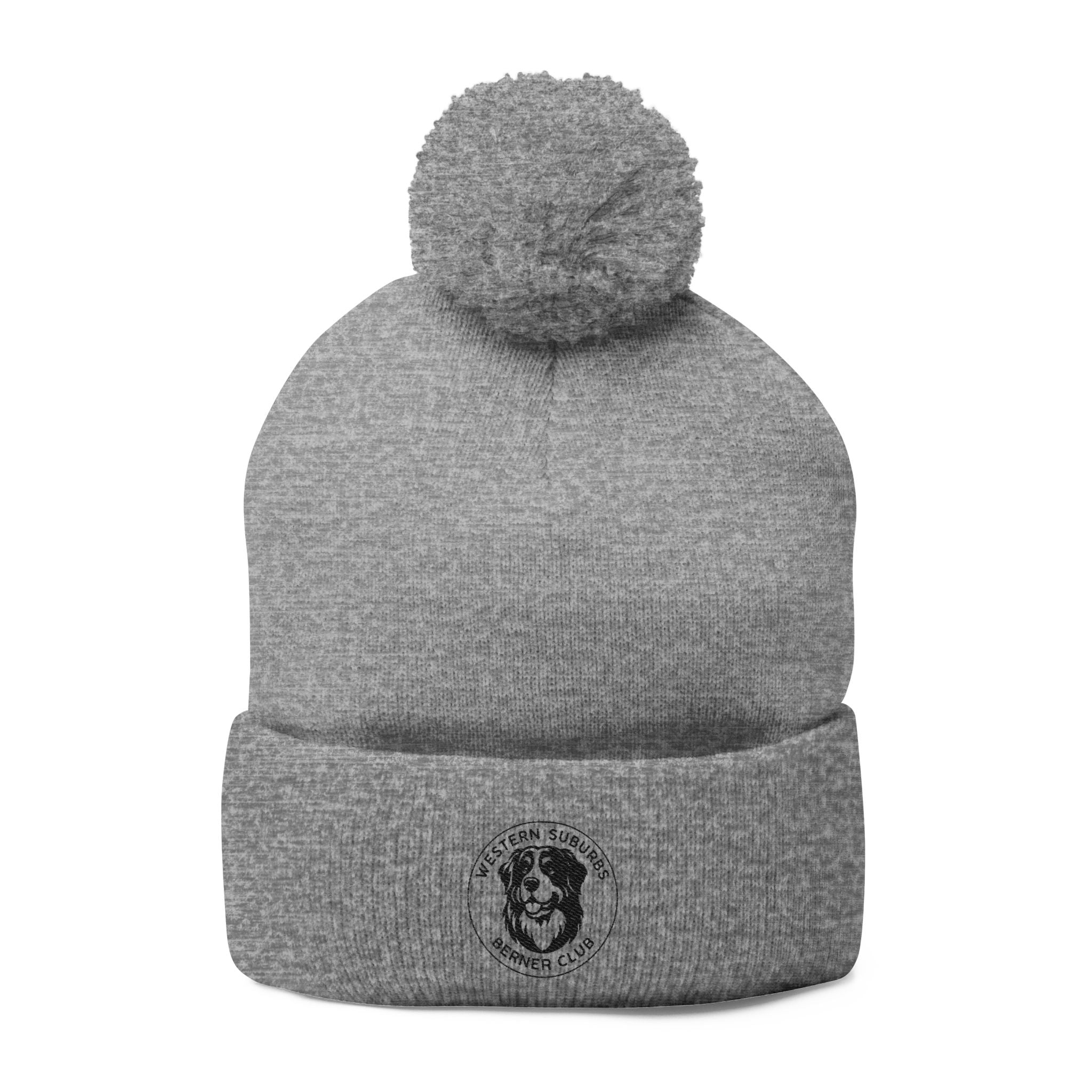 Western Suburbs Berner Club Logo - Embroidered Pom-Pom Knit Beanie