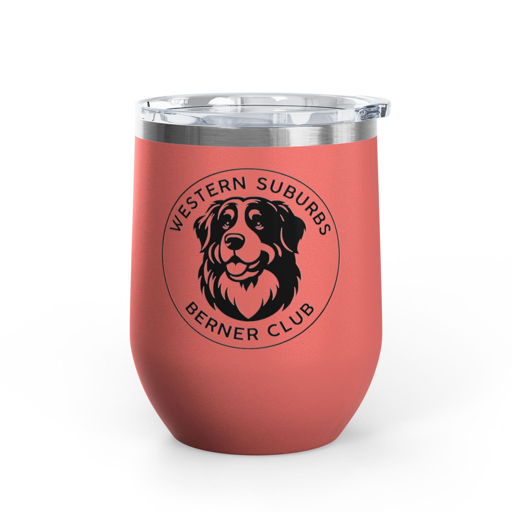 Western Suburbs Berner Club Logo - 12oz Insulated Wine Tumbler