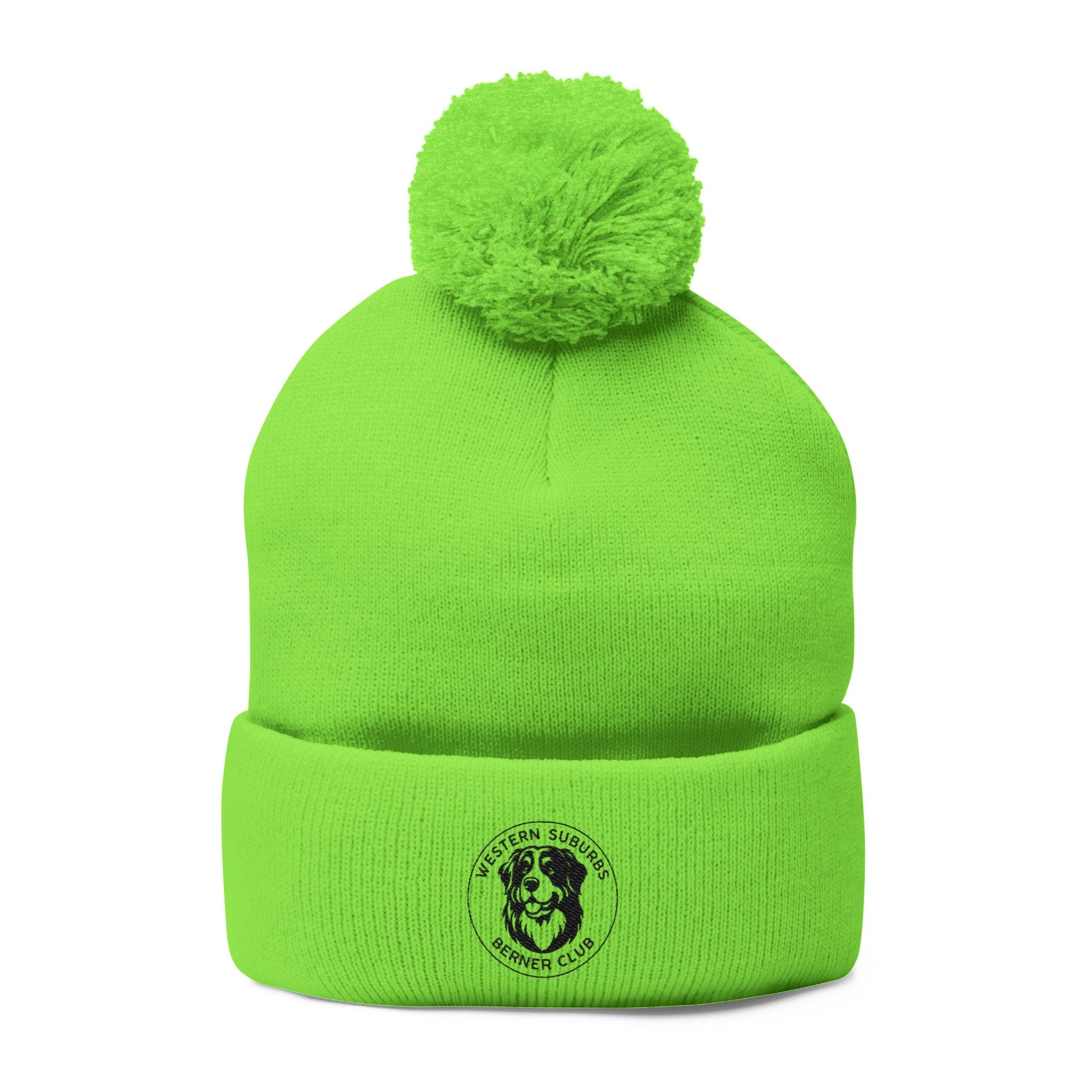 Western Suburbs Berner Club Logo - Embroidered Pom-Pom Knit Beanie