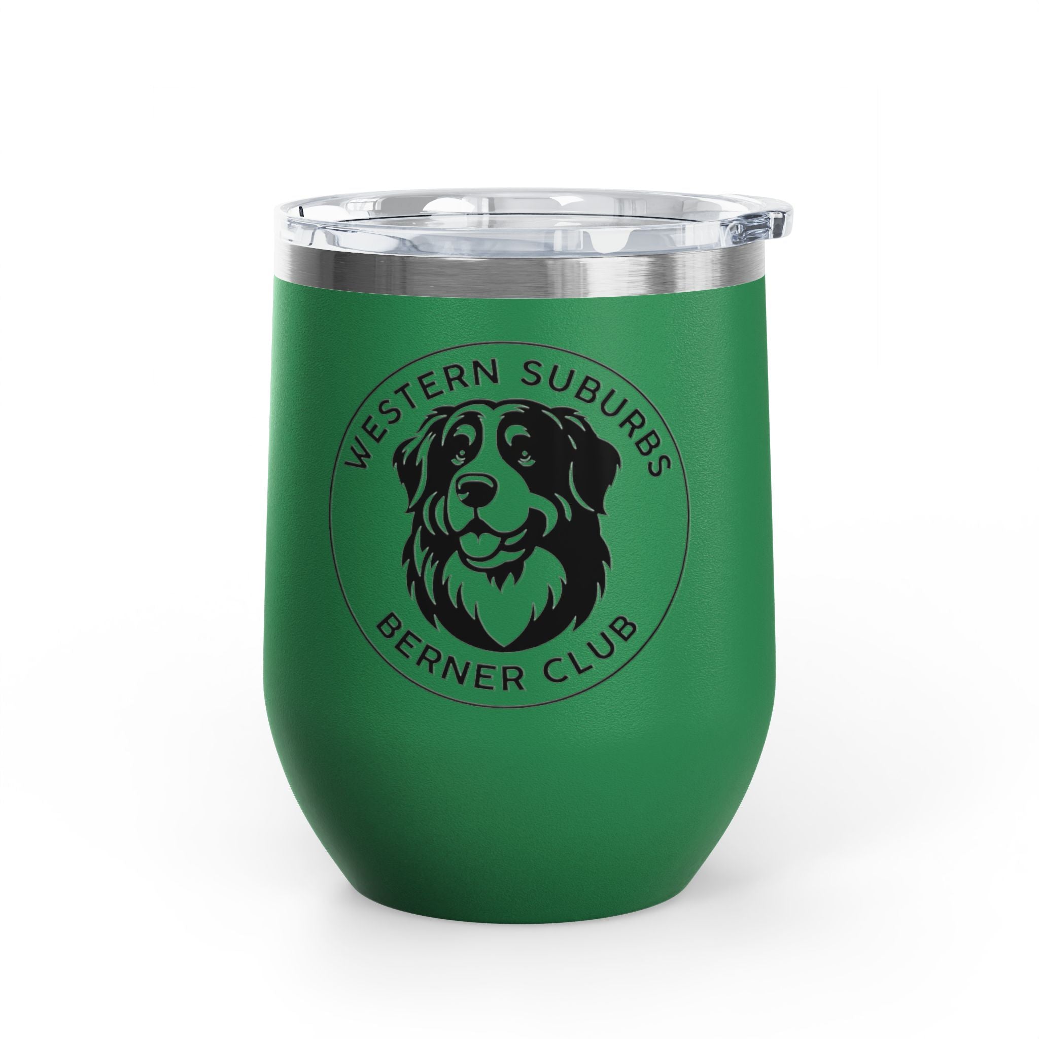 Western Suburbs Berner Club Logo - 12oz Insulated Wine Tumbler