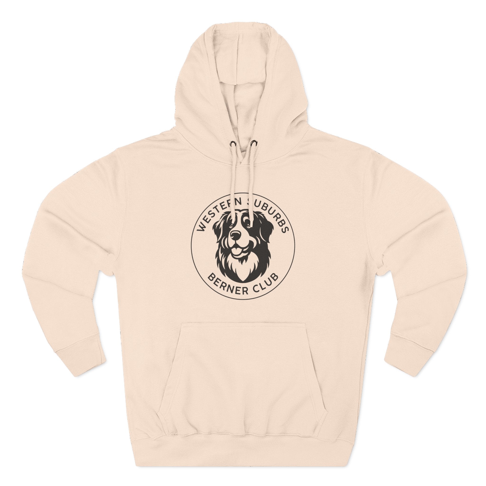 Western Suburbs Berner Club Logo - Unisex Three-Panel Fleece Hoodie