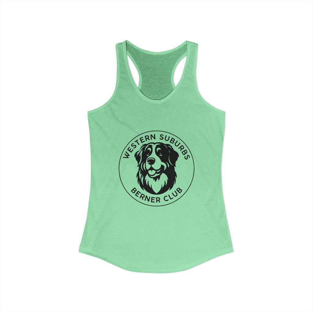 Western Suburbs Berner Club Logo - Women's Ideal Racerback Tank