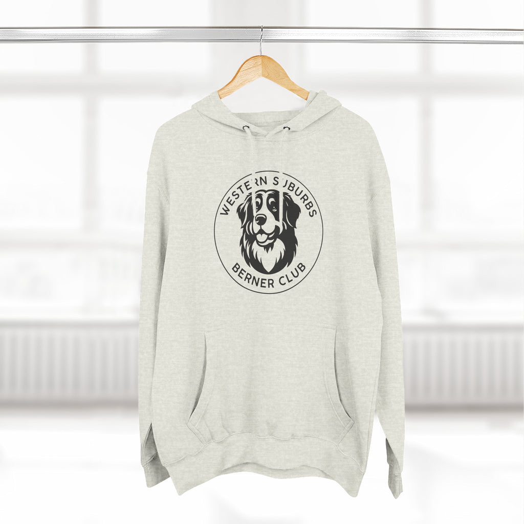 Western Suburbs Berner Club Logo - Unisex Three-Panel Fleece Hoodie