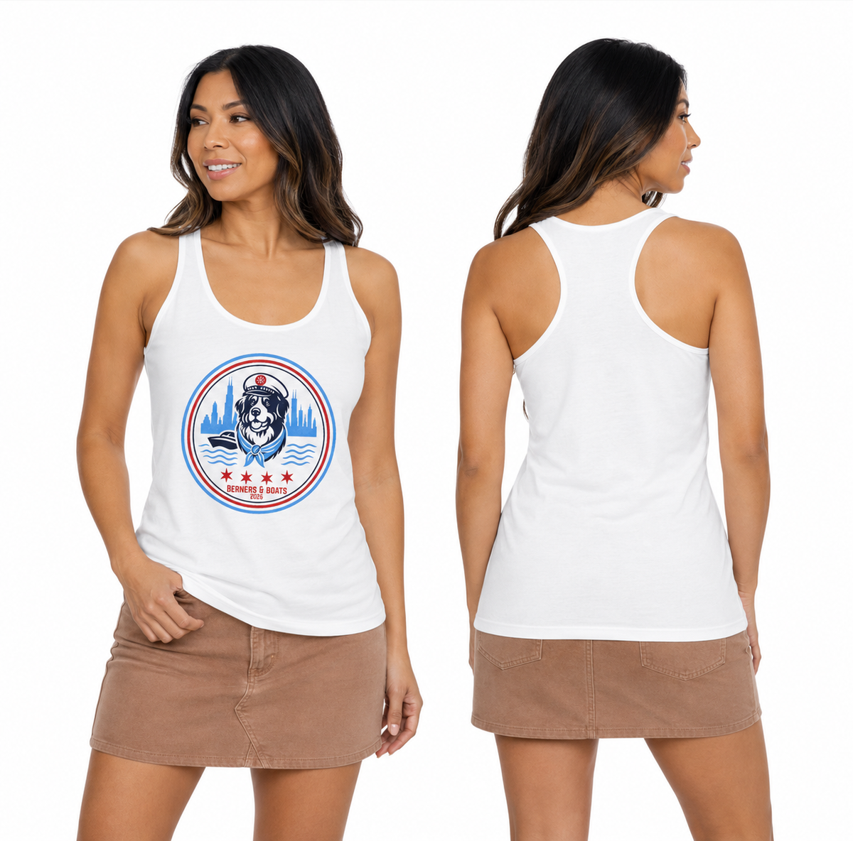 Women's Ideal Racerback Tank -  2026 WSBC + CBC Berners & Boats