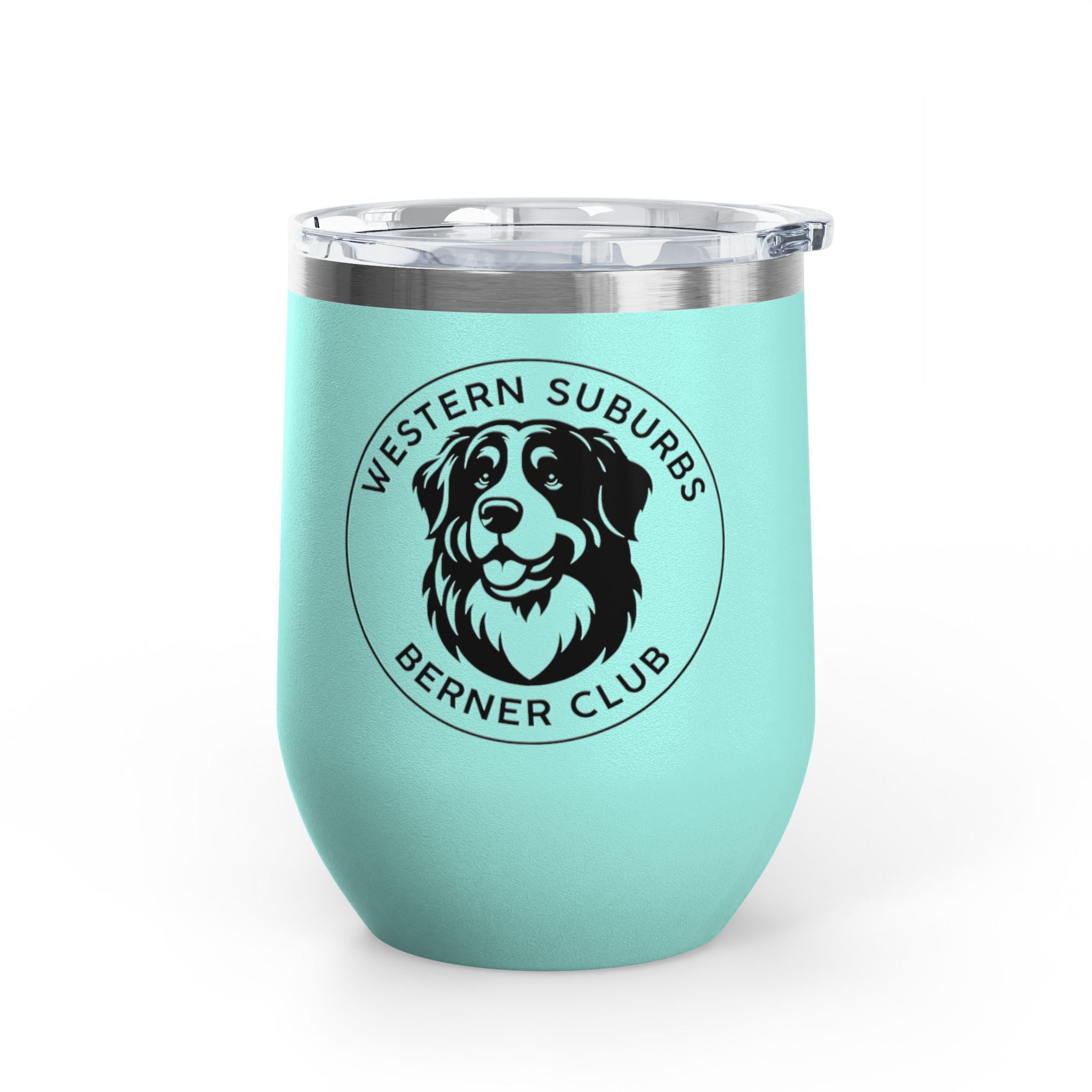 Western Suburbs Berner Club Logo - 12oz Insulated Wine Tumbler