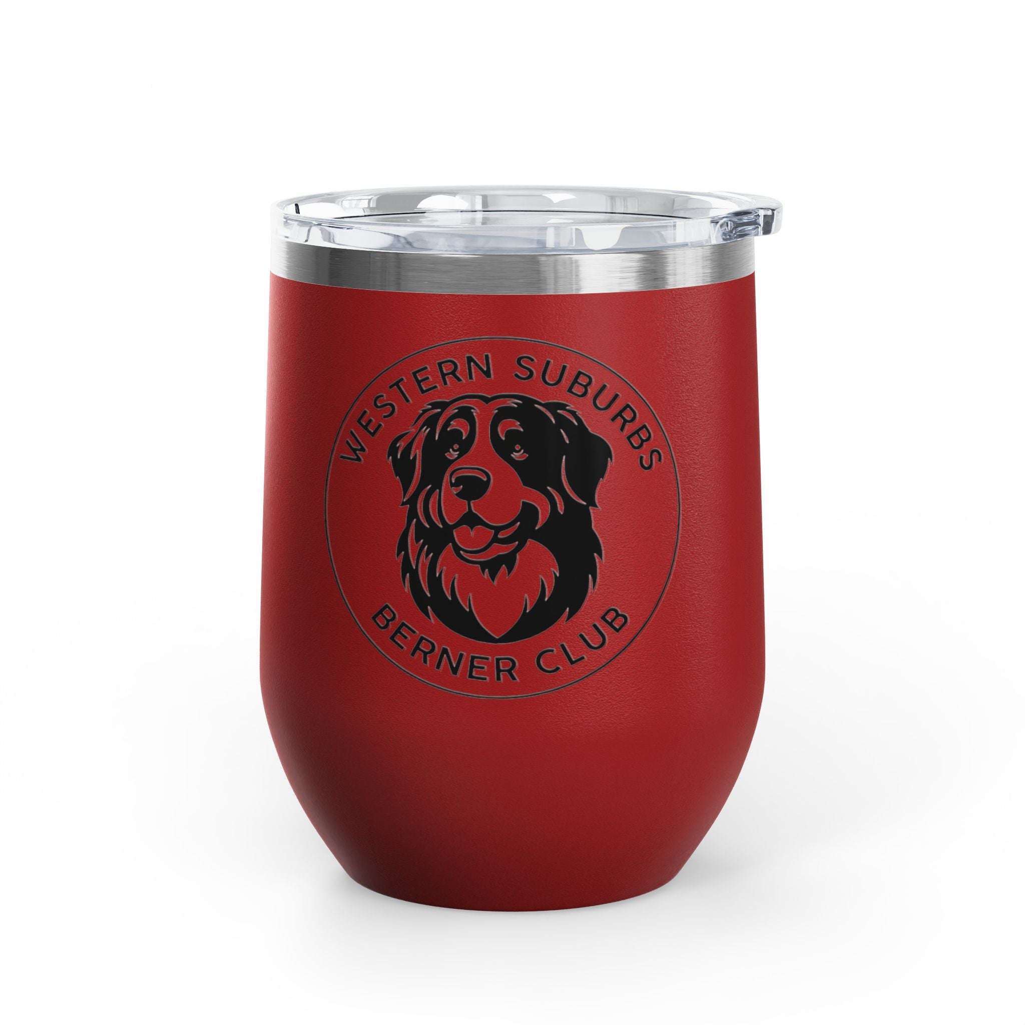 Western Suburbs Berner Club Logo - 12oz Insulated Wine Tumbler