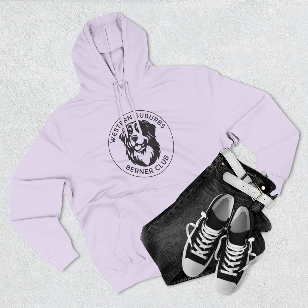 Western Suburbs Berner Club Logo - Unisex Three-Panel Fleece Hoodie