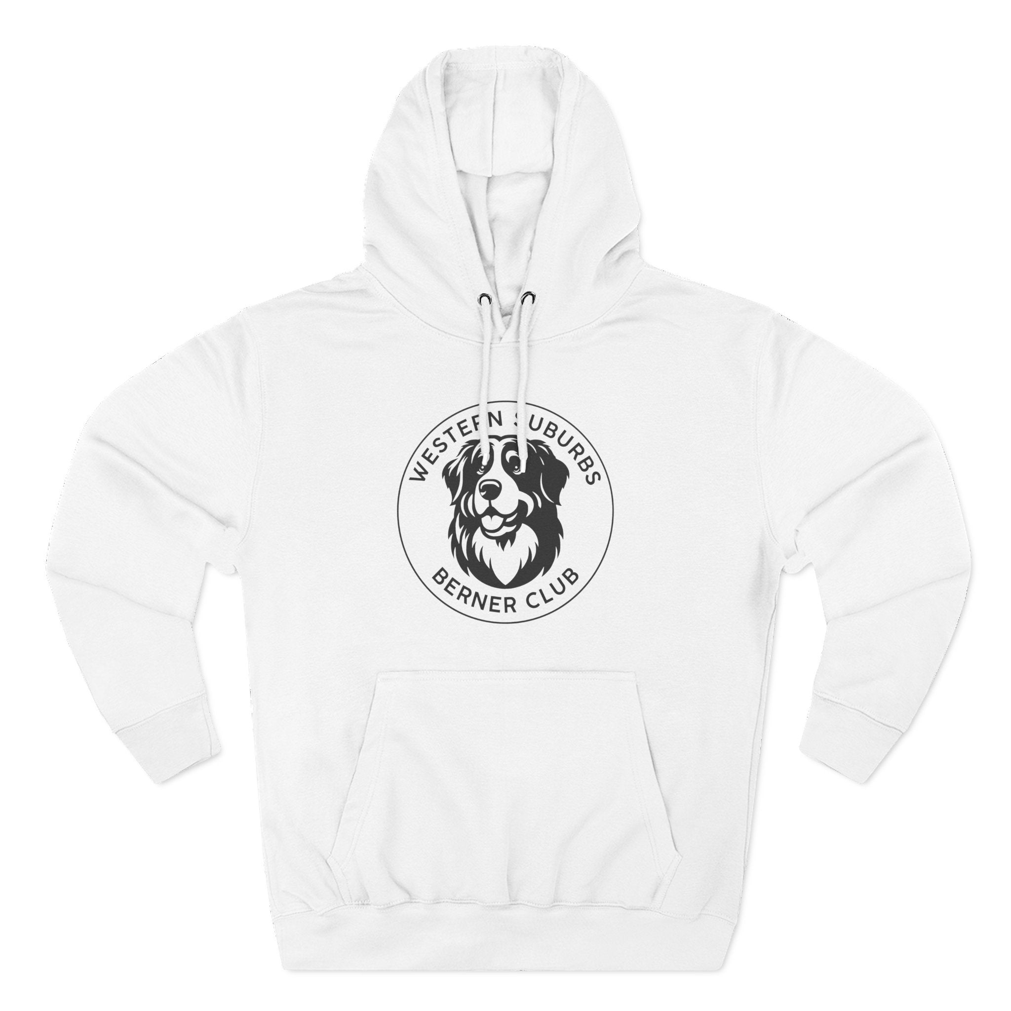 Western Suburbs Berner Club Logo - Unisex Three-Panel Fleece Hoodie