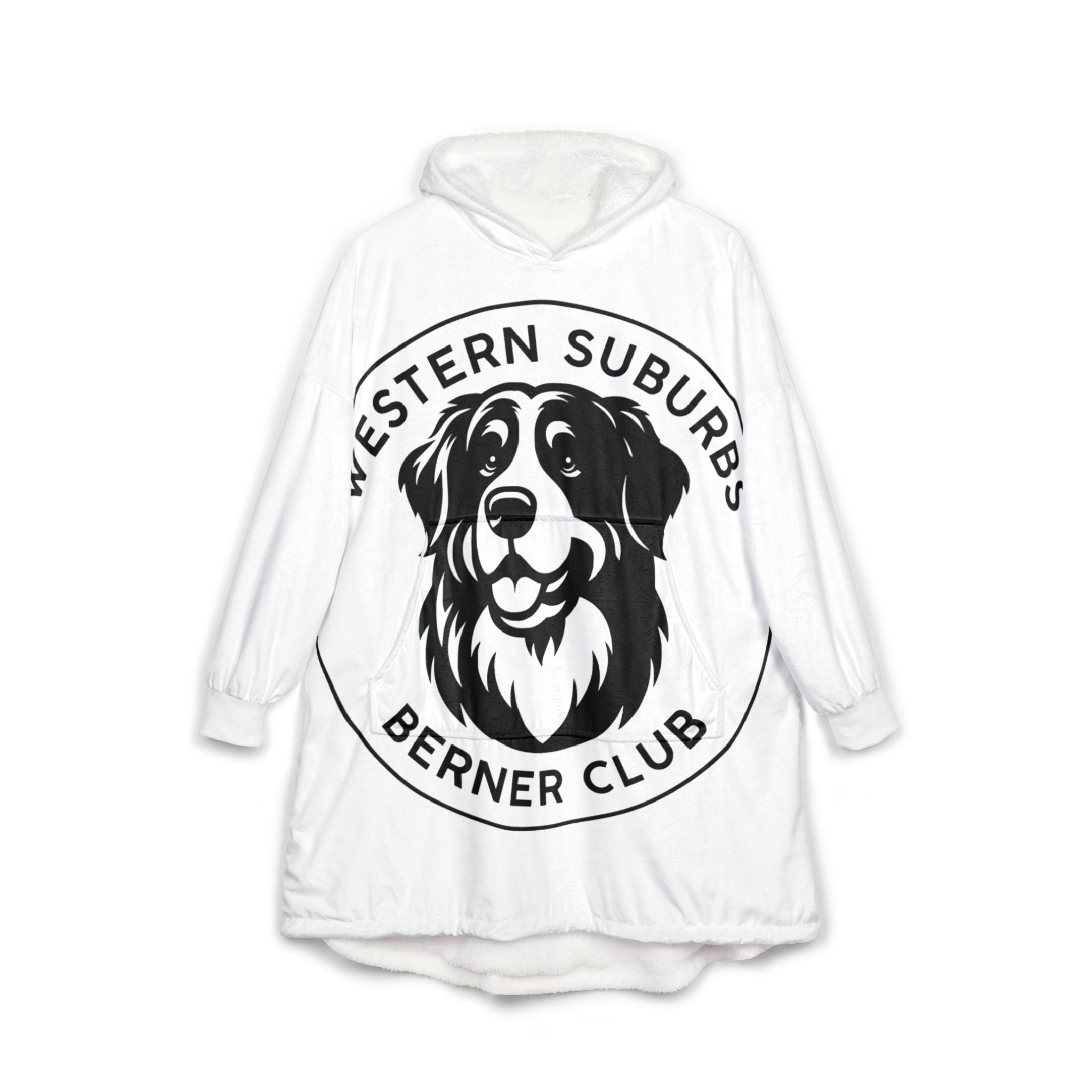 Western Suburbs Berner Club Logo - Unisex Hooded Blanket