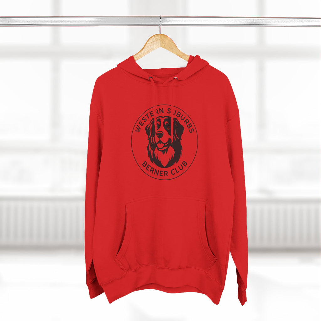 Western Suburbs Berner Club Logo - Unisex Three-Panel Fleece Hoodie