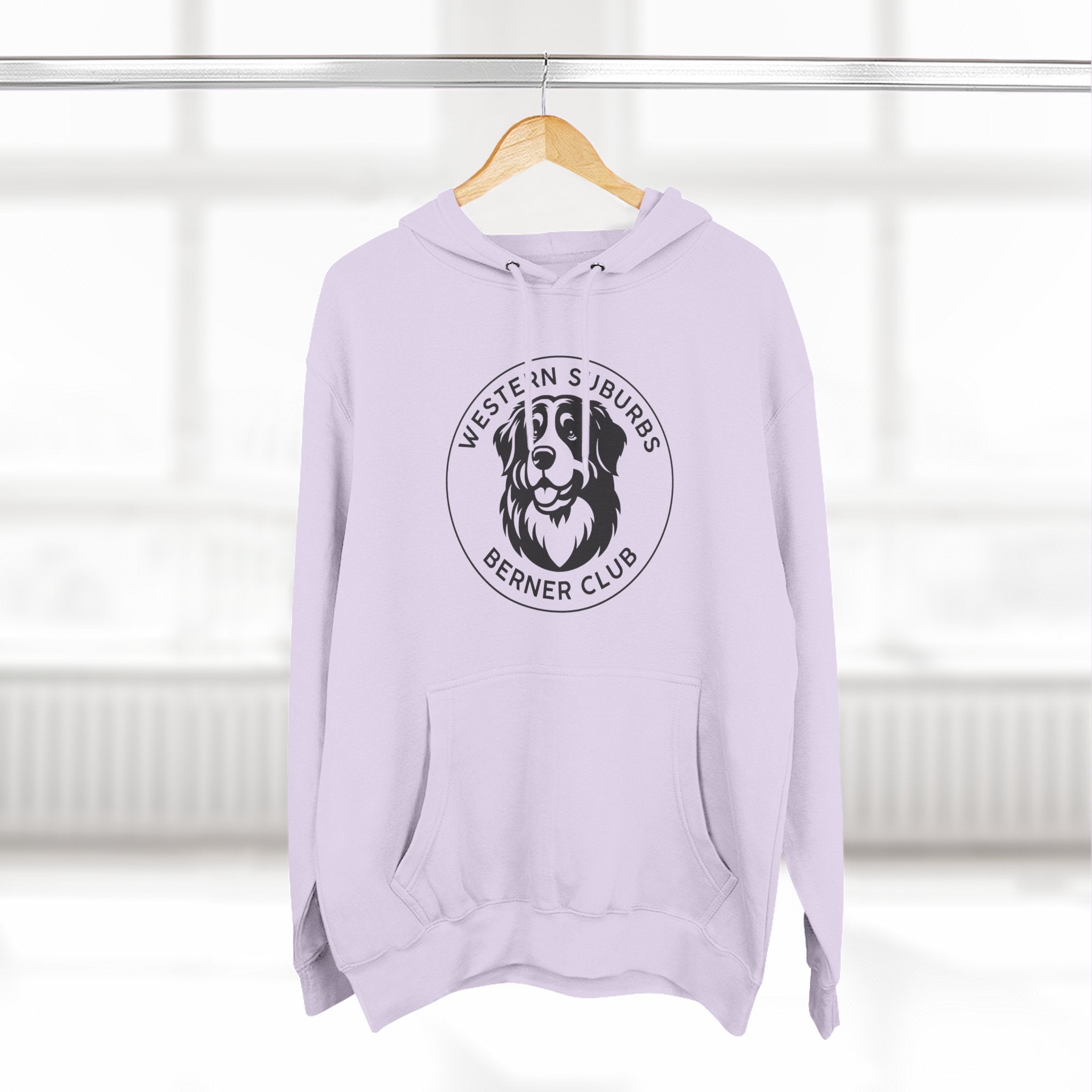 Western Suburbs Berner Club Logo - Unisex Three-Panel Fleece Hoodie