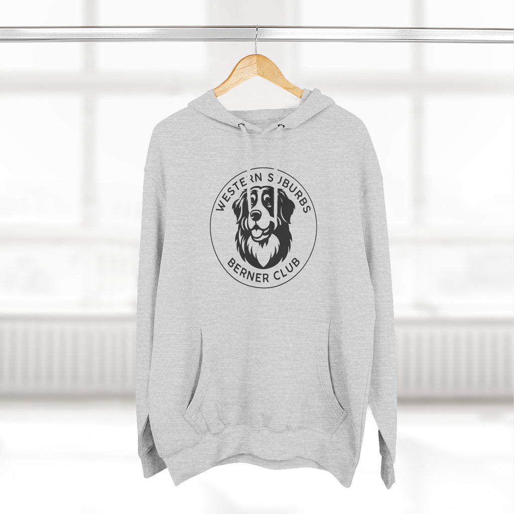 Western Suburbs Berner Club Logo - Unisex Three-Panel Fleece Hoodie