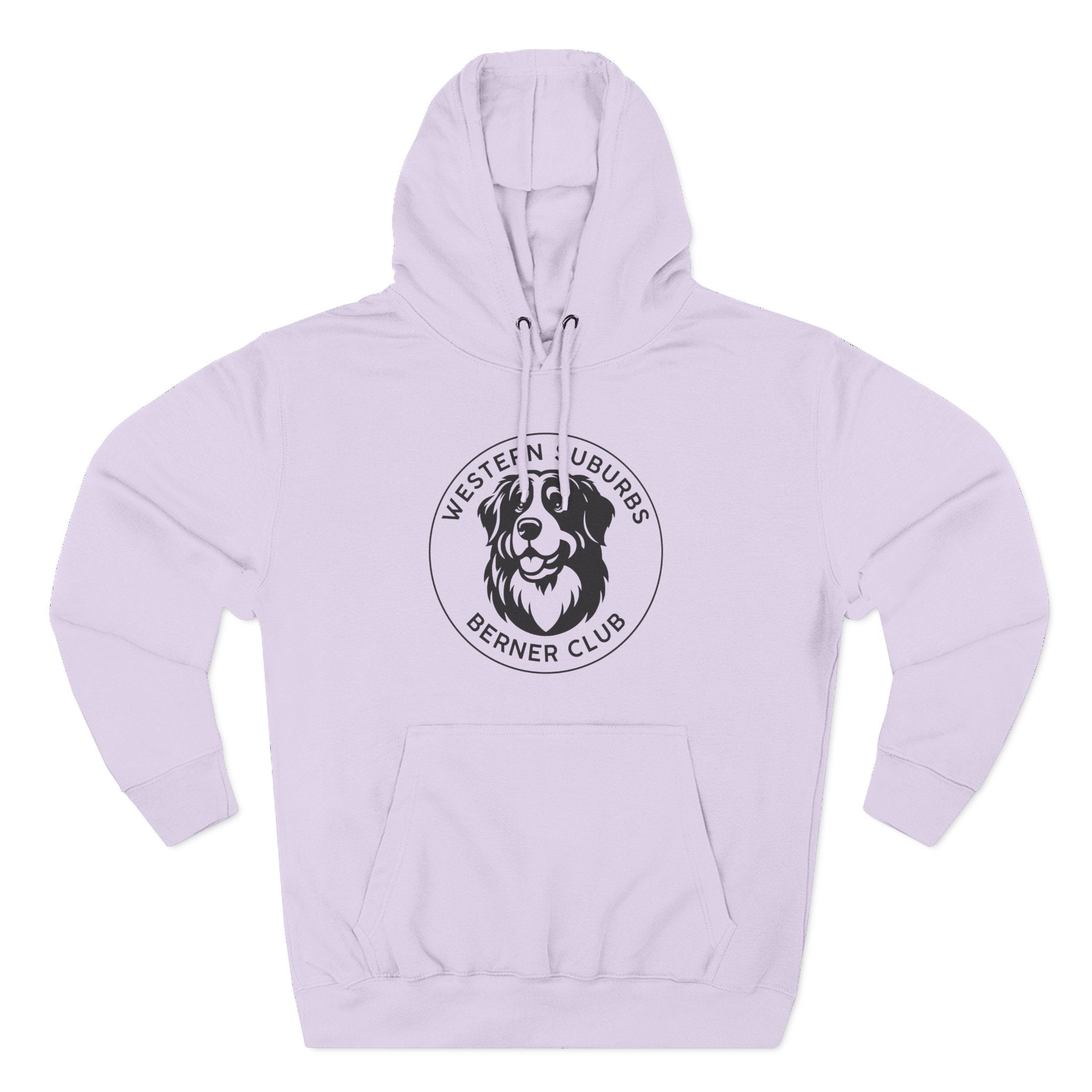Western Suburbs Berner Club Logo - Unisex Three-Panel Fleece Hoodie