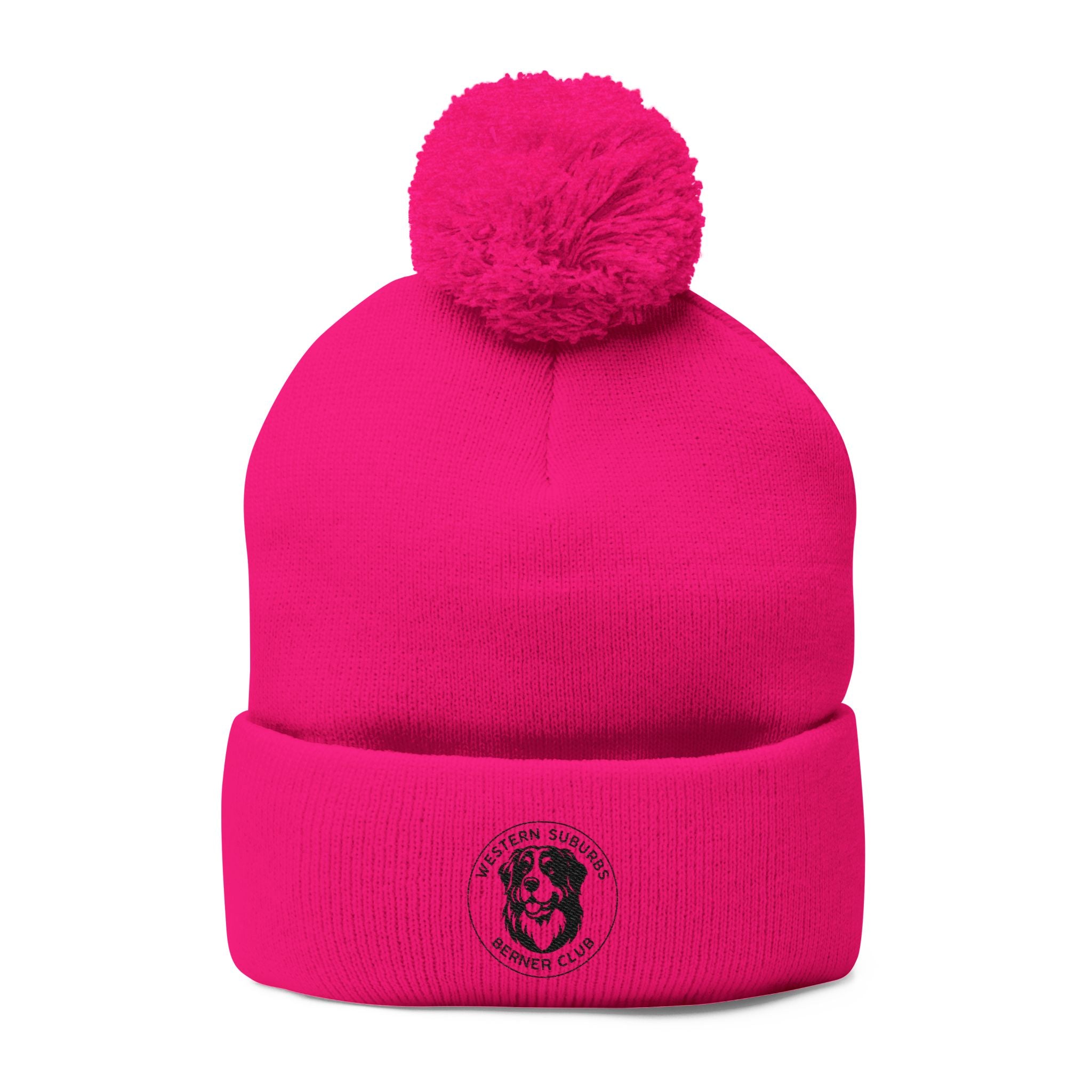 Western Suburbs Berner Club Logo - Embroidered Pom-Pom Knit Beanie