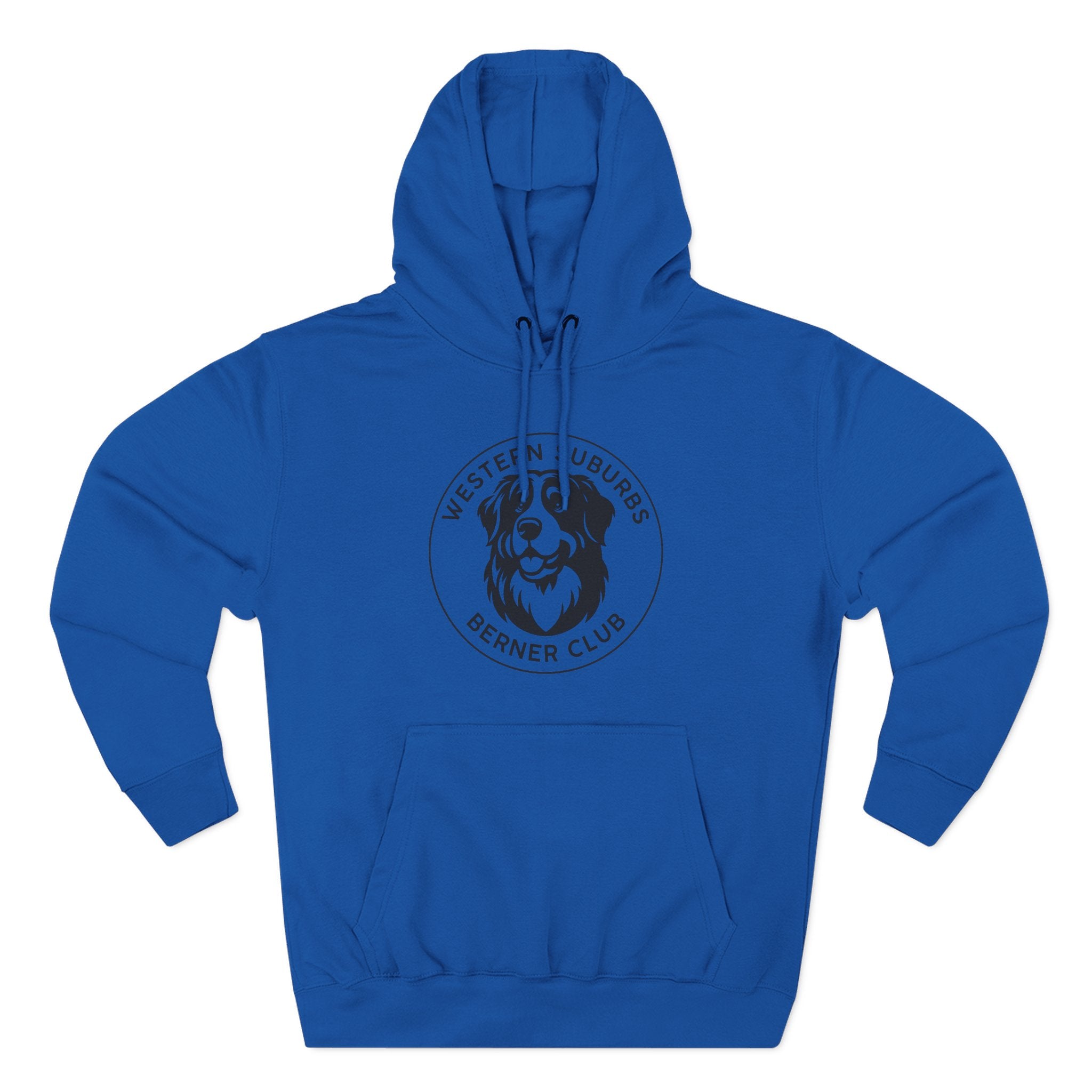 Western Suburbs Berner Club Logo - Unisex Three-Panel Fleece Hoodie