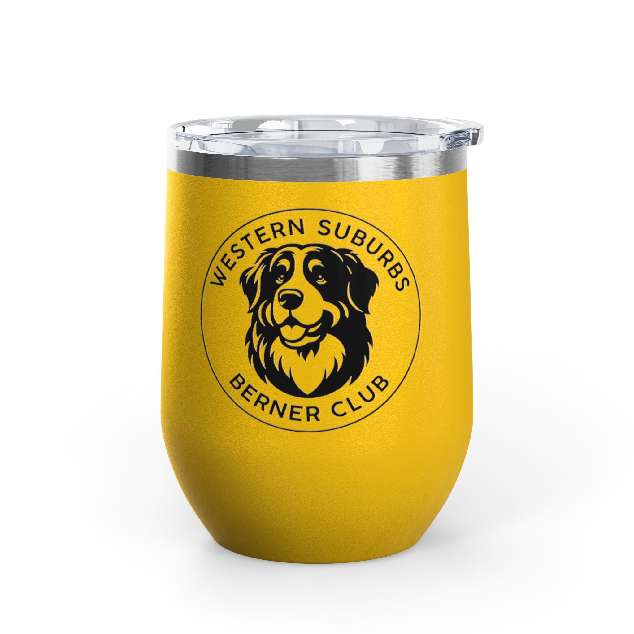 Western Suburbs Berner Club Logo - 12oz Insulated Wine Tumbler