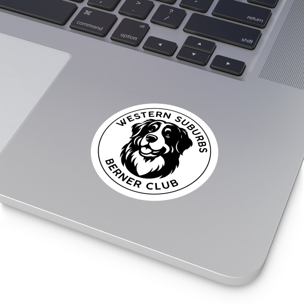 Western Suburbs Berner Club Logo - Indoor/Outdoor Round Sticker