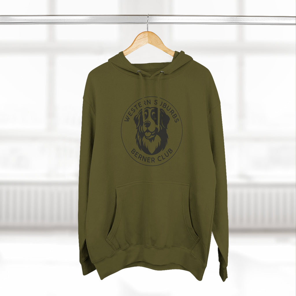 Western Suburbs Berner Club Logo - Unisex Three-Panel Fleece Hoodie