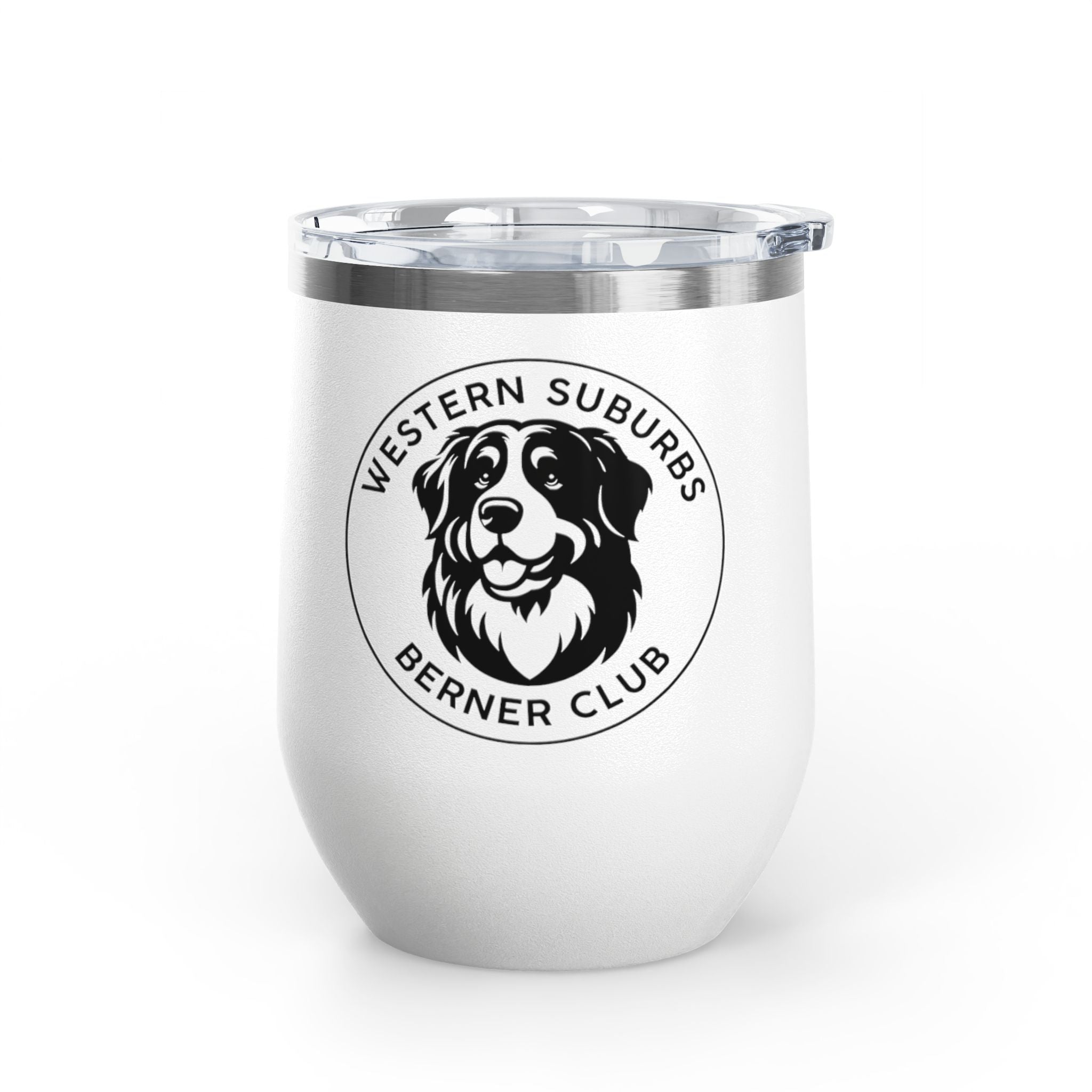Western Suburbs Berner Club Logo - 12oz Insulated Wine Tumbler